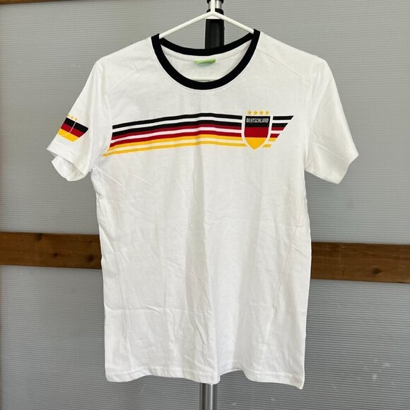 Germany Deutschland Emblem Flag Colors Fan Sports T-Shirt by Crane Sz 13-14 - Picture 1 of 7